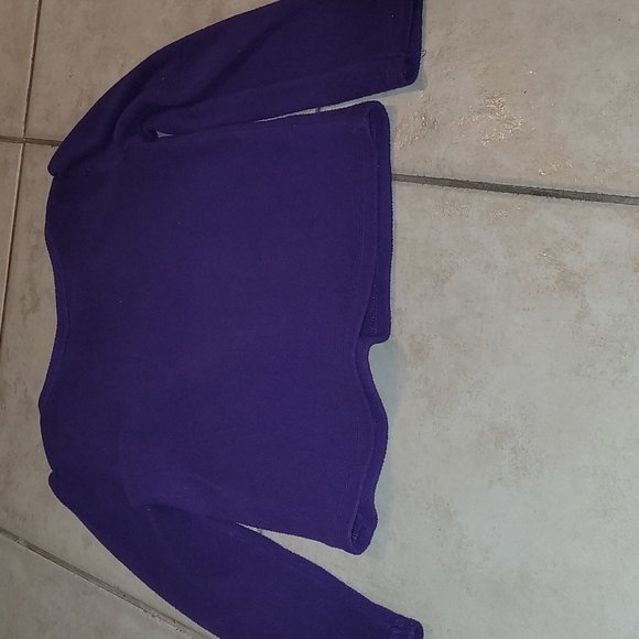 Garanimals Girls Purple Cupcake Sweet Long Sleeve Fleece Size 6 - Picture 2 of 2